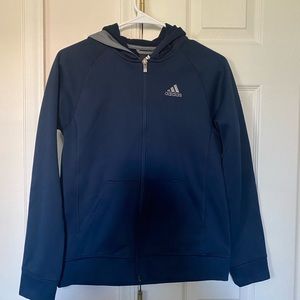 Adidas Youth Full Zip Hooded Jacket